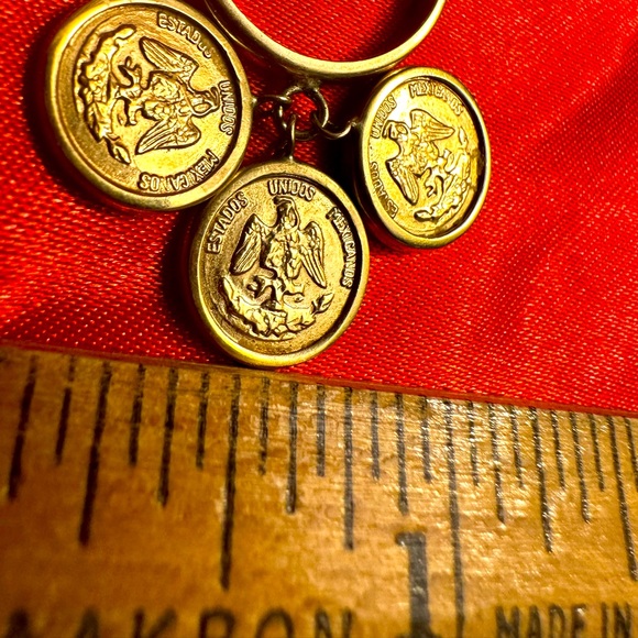 WOW POSHMARK - 14K Gold Three Coins Charm Ring - Picture 14 of 16